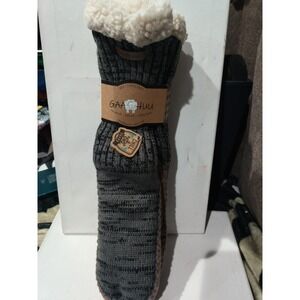 Gaa Huu Cabin Slipper Chill Guard Socks Men Faux Fur Lined OS (US 9-13)